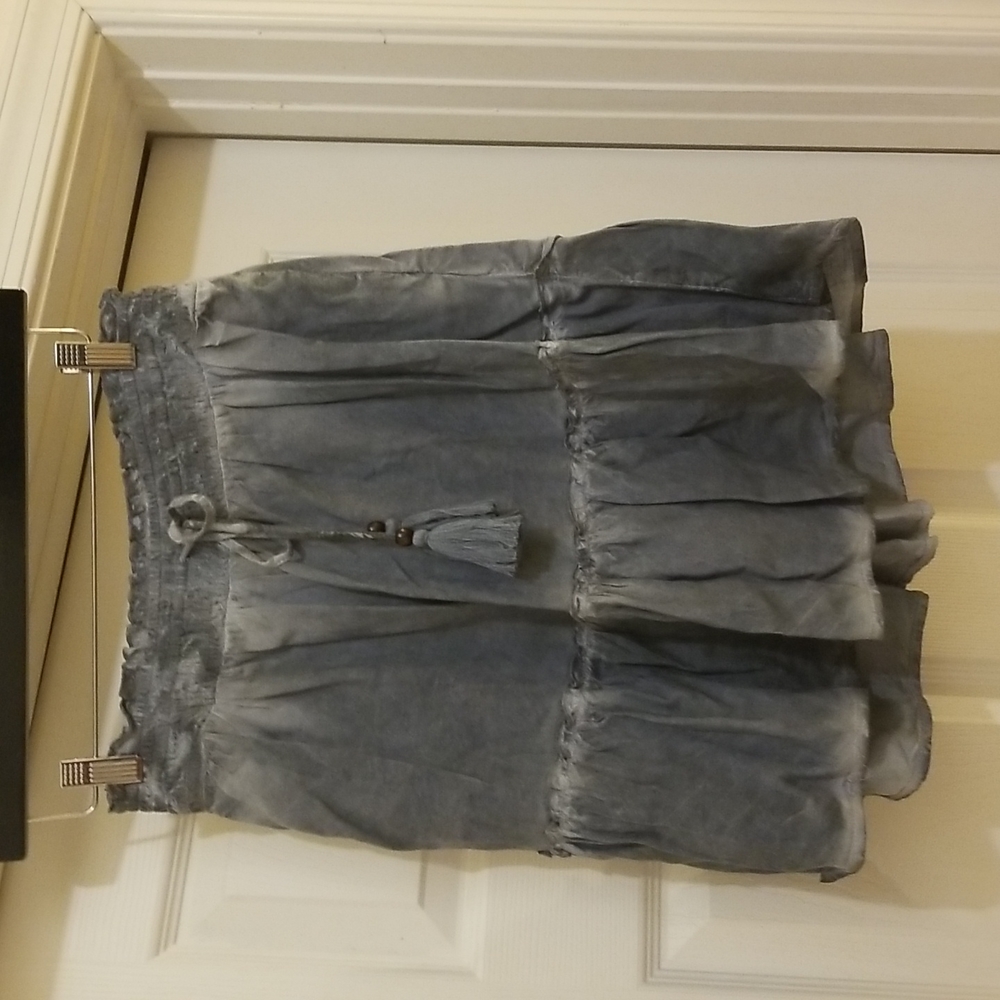 Pilcro women's grayish blue skirt - Picture 2 of 5
